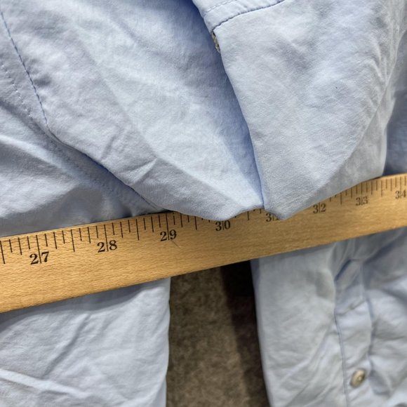 Columbia Shirt Men 4X Adult Blue Casual Button Down Vented Fishing Hike Pockets - Picture 7 of 11